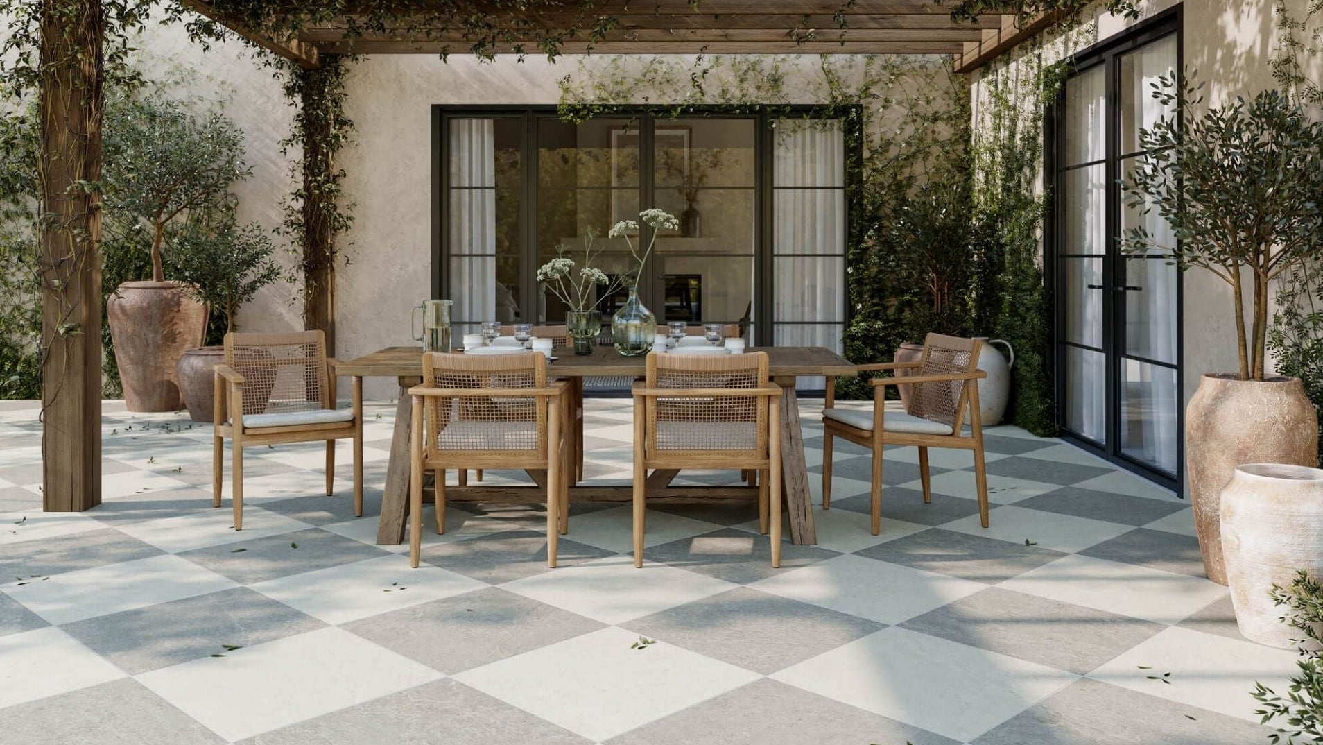 Small Terrace Ideas With Tile and Pavers — Solidshape