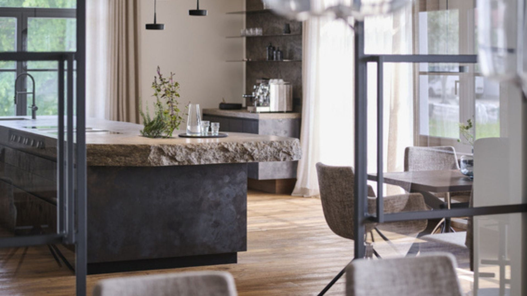 Minimalist Kitchen Ideas With Natural Stone