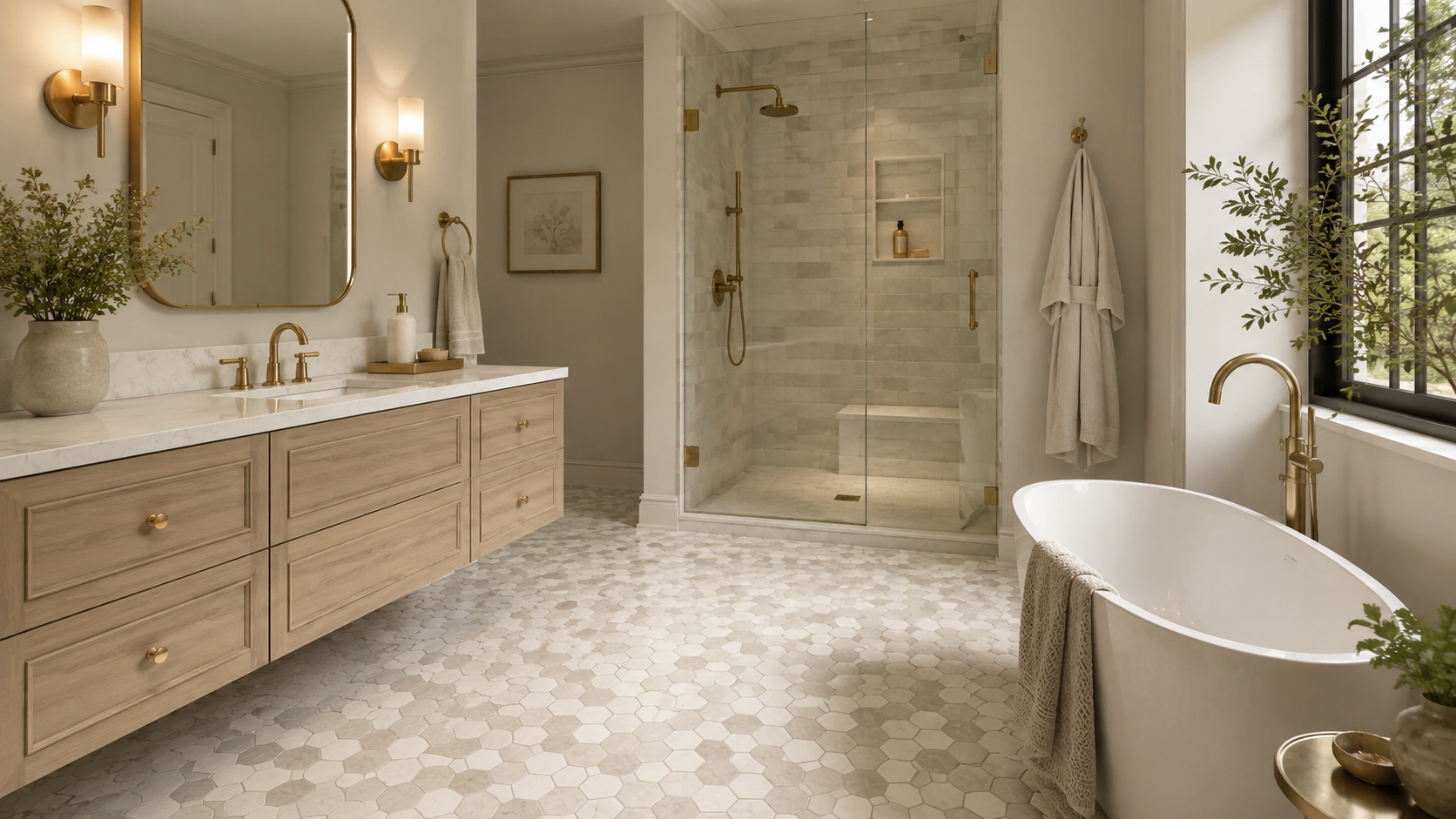 How to Create Modern and Classic Designs with Hexagon Mosaic Tile?
