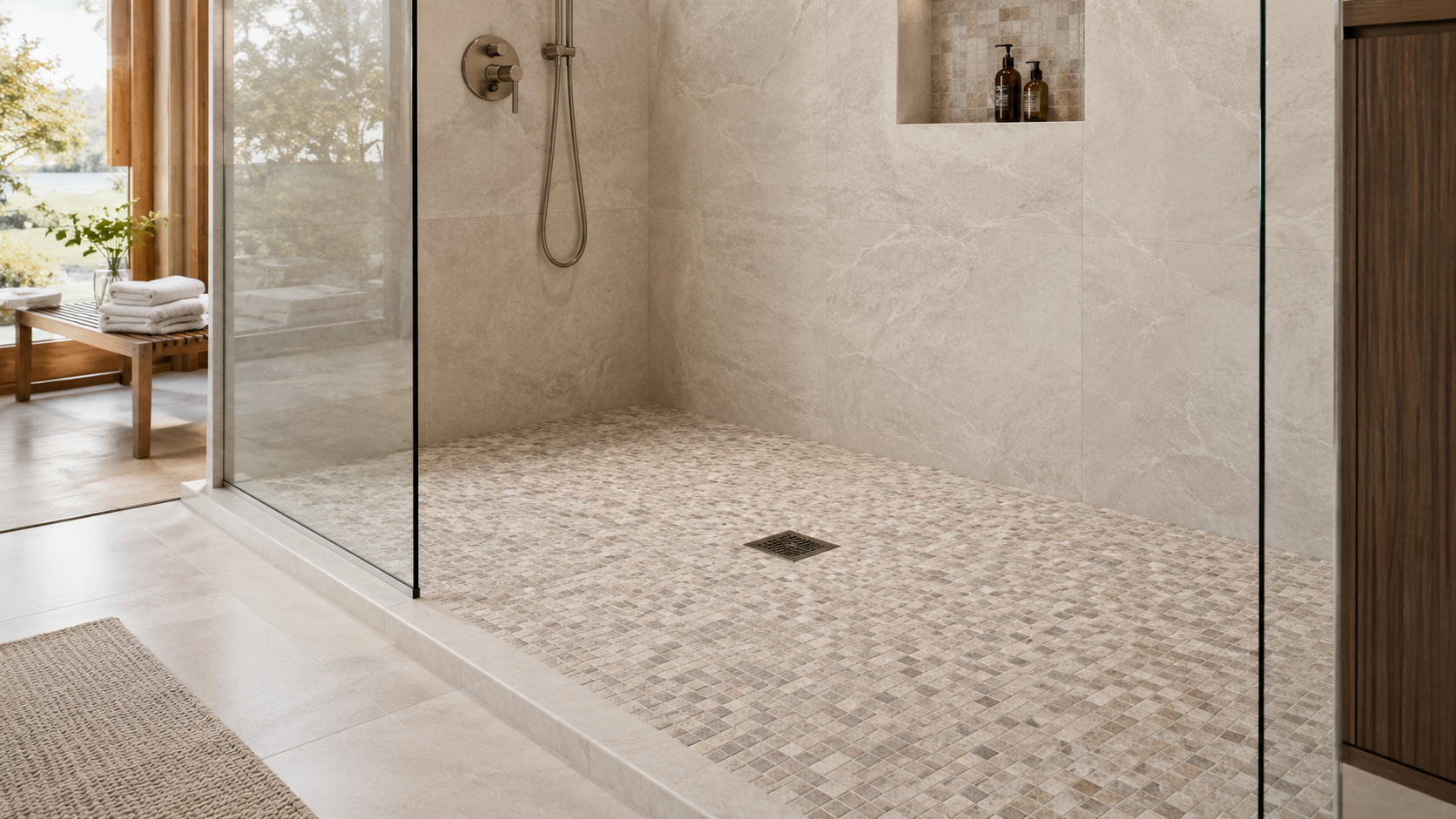 What Should You Consider When Designing a Shower Floor with Mosaic Tile?