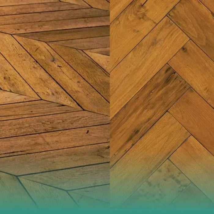 Chevron vs Herringbone Hardwood Floors