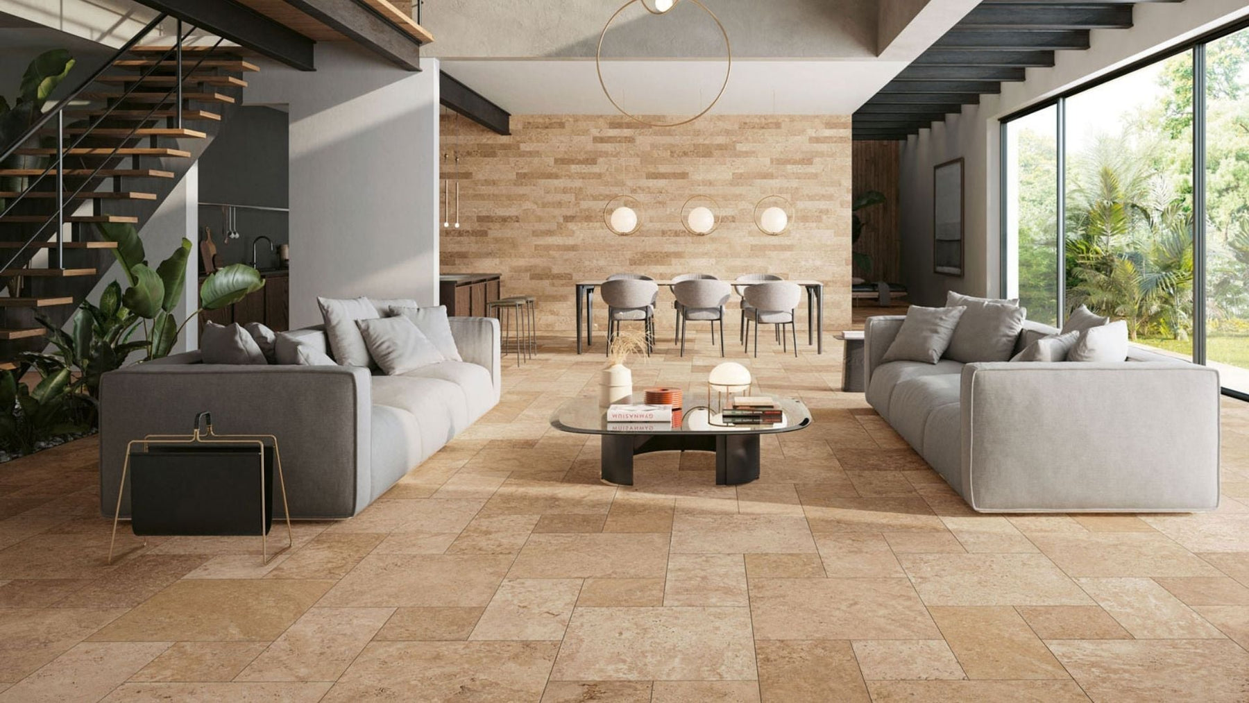 Coordinate Marble Travertine and Porcelain Tile