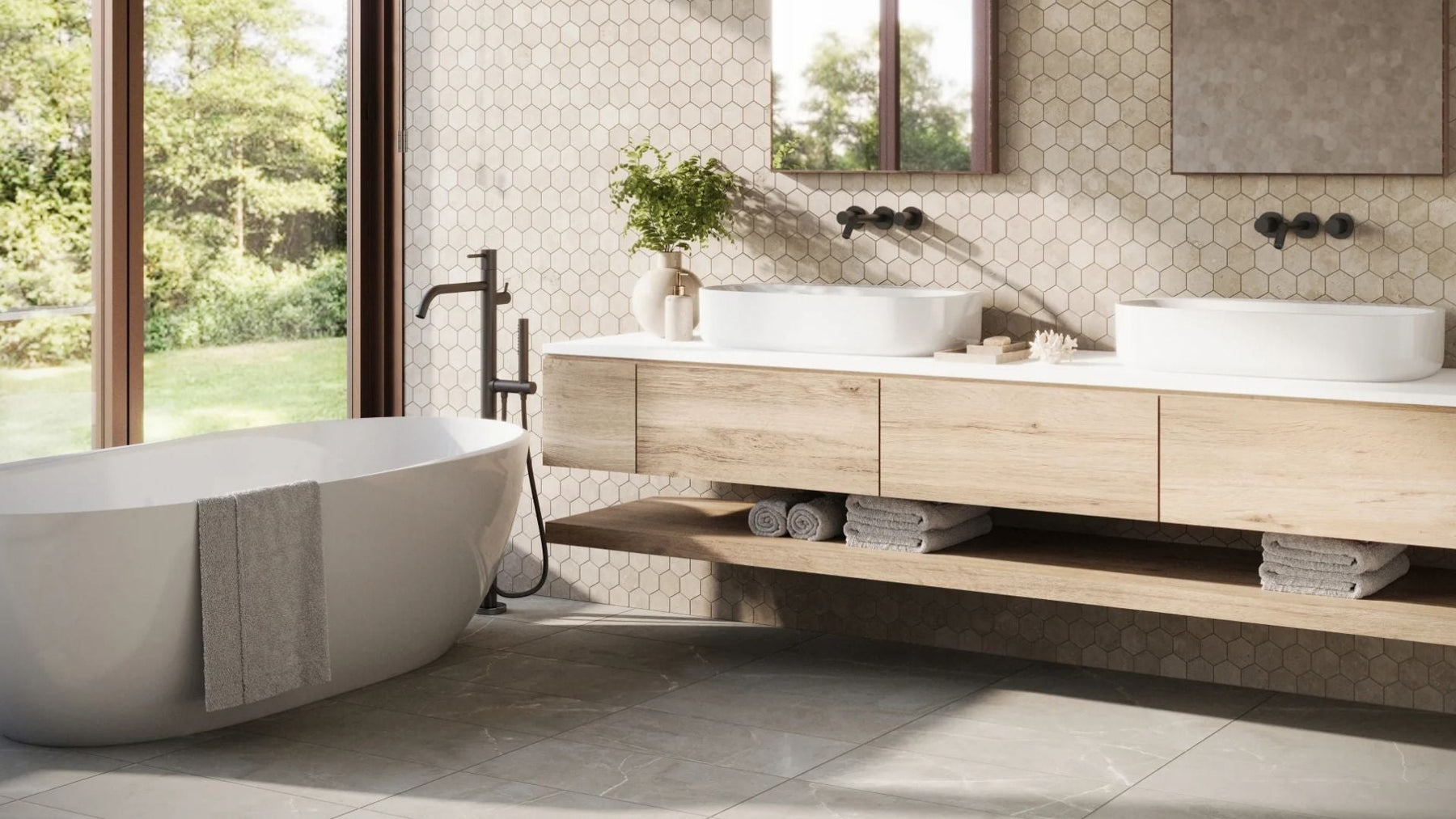 Hexagon vs Penny Round Mosaic Tile: Best Uses