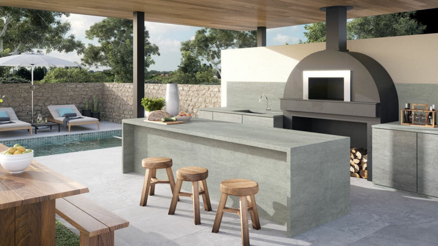 Choosing Porcelain Pavers for Outdoor Kitchens