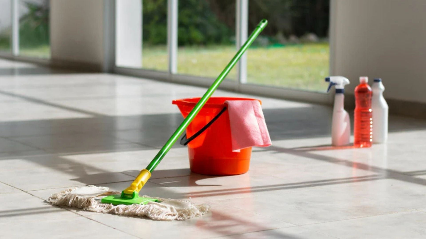 clean mosaic tile surface with grout lines after gentle maintenance