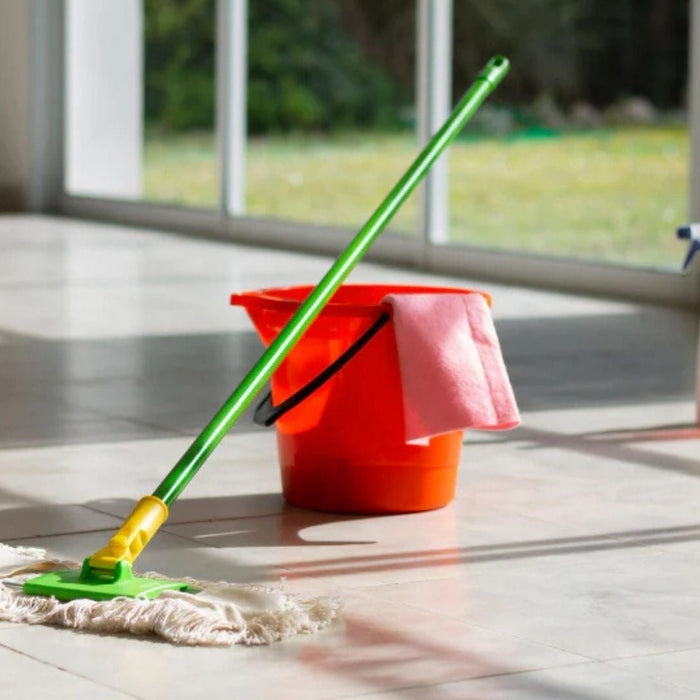 clean mosaic tile surface with grout lines after gentle maintenance