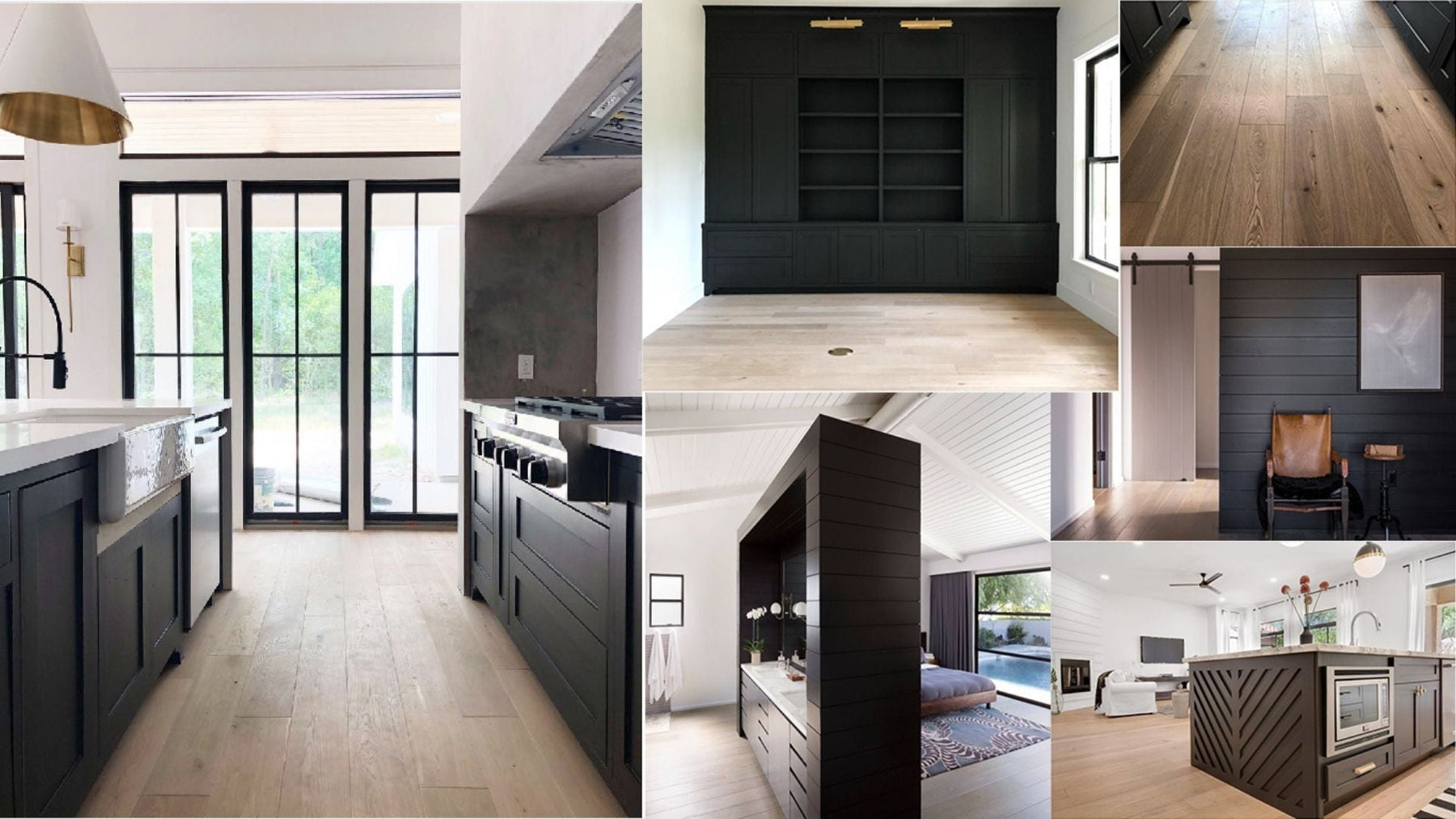 How Do Black Accessories Match Hardwood Floors?