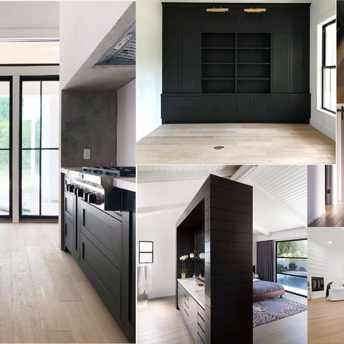 How Do Black Accessories Match Hardwood Floors?