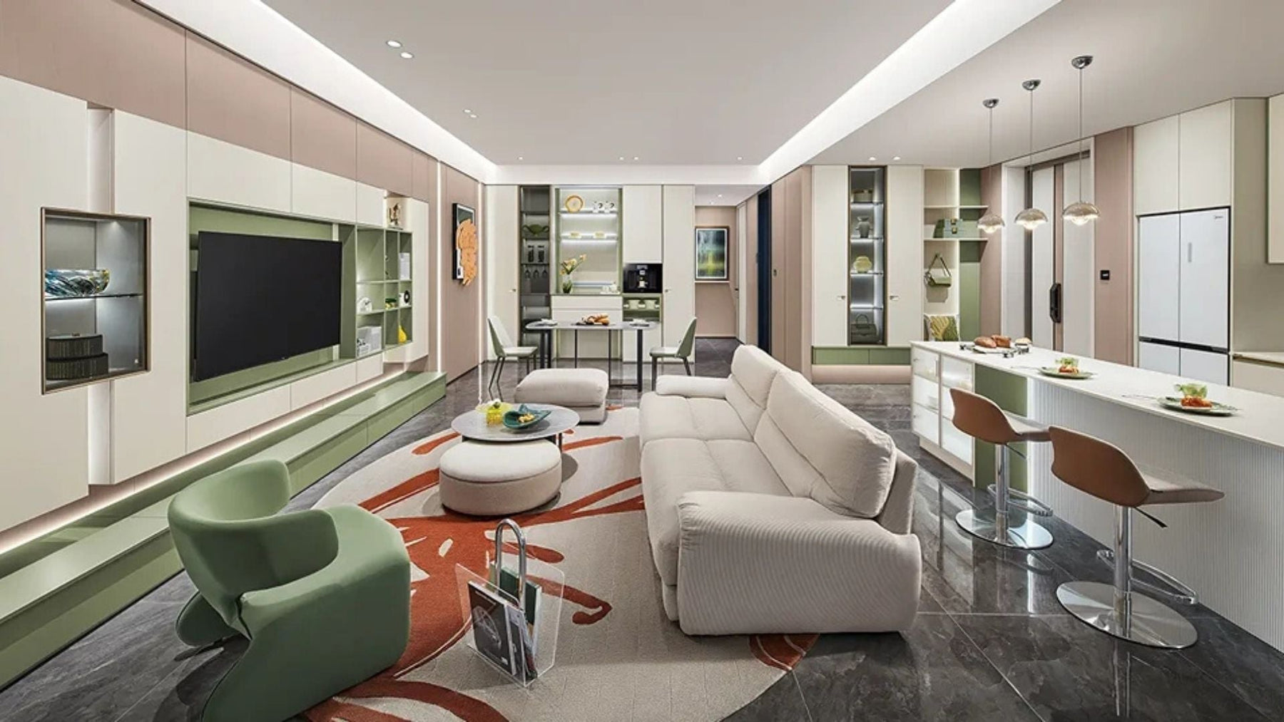 How to Use Tile and Stone Zoning in Open-Concept Homes?