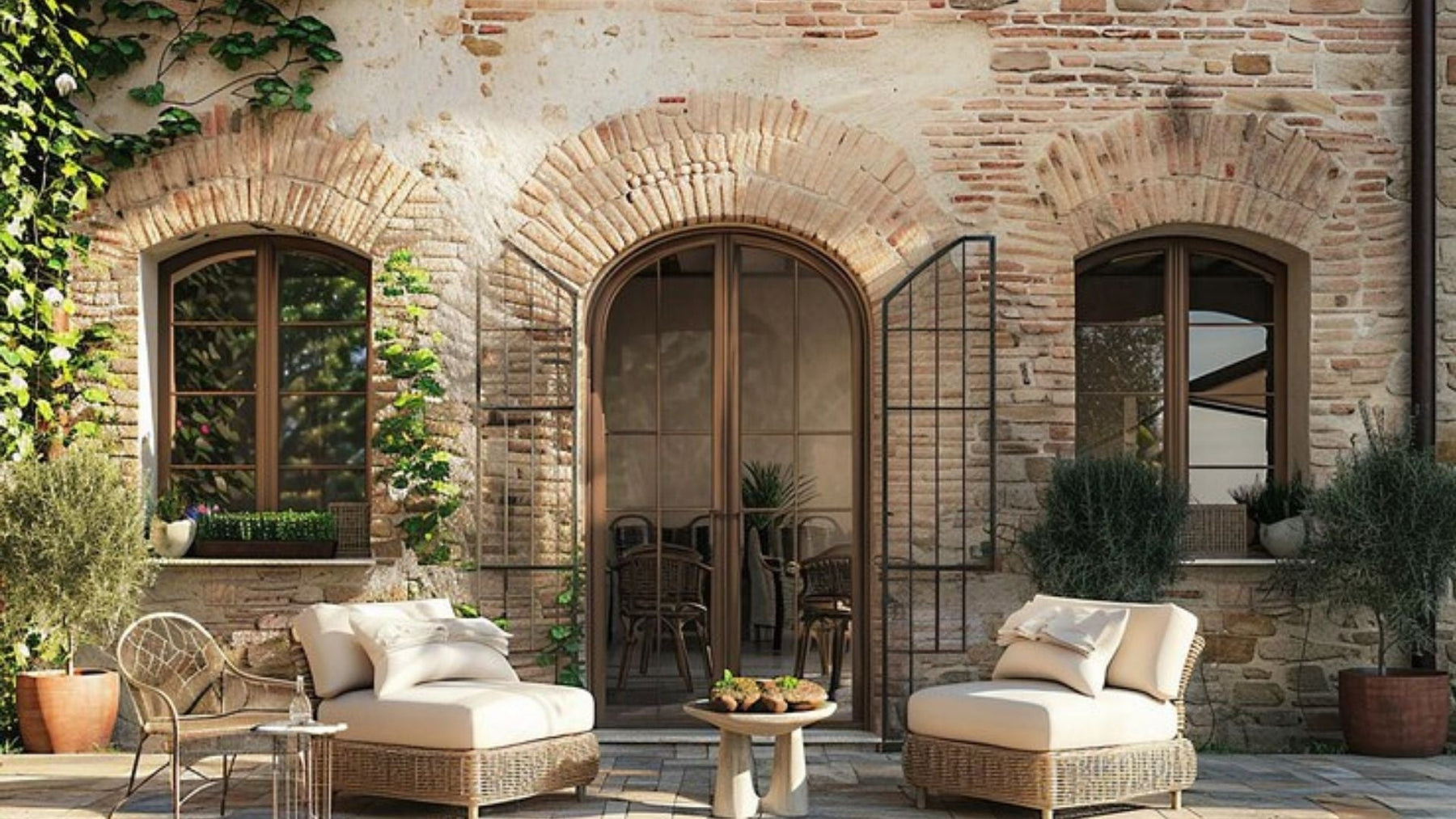 Ivory Travertine Outdoor Design: Style & Effect