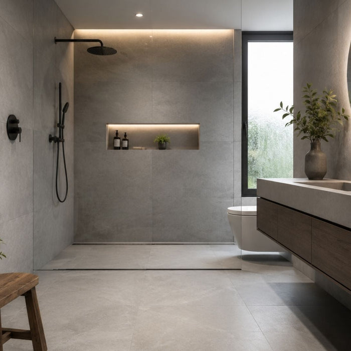 Matte Porcelain Tile for Modern Bathrooms