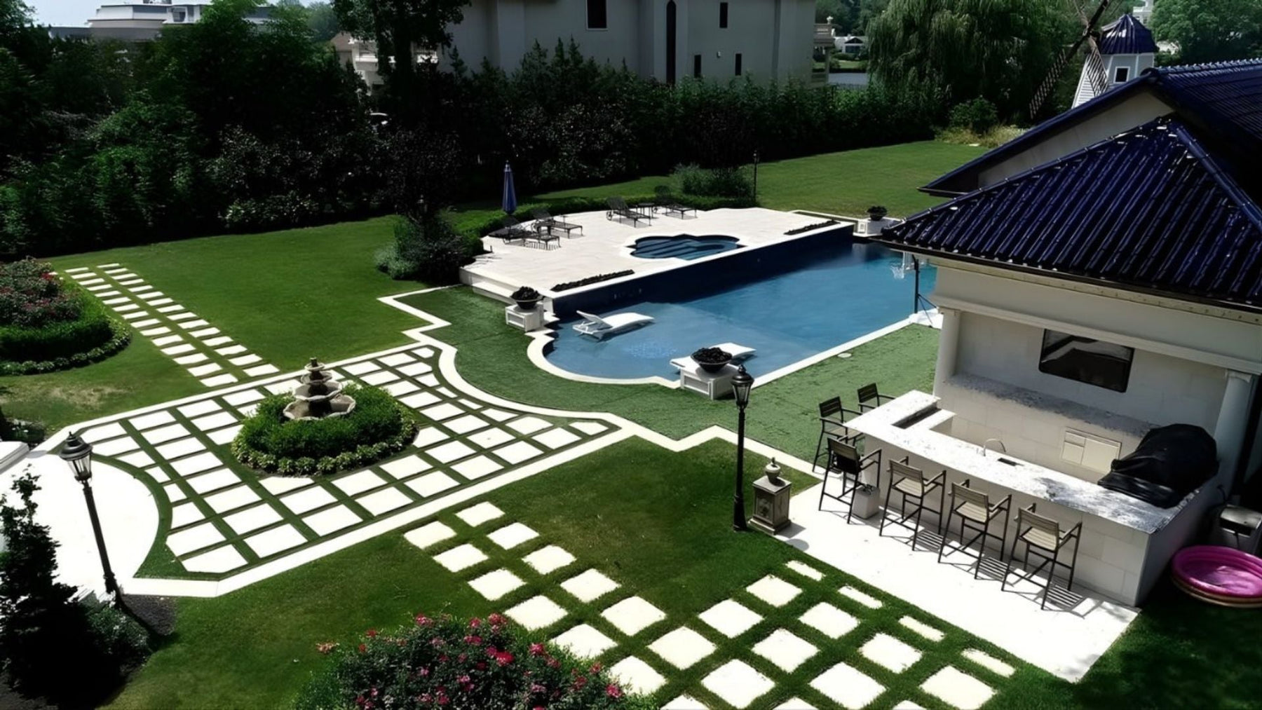 Natural Stone Pavers for Garden Paths