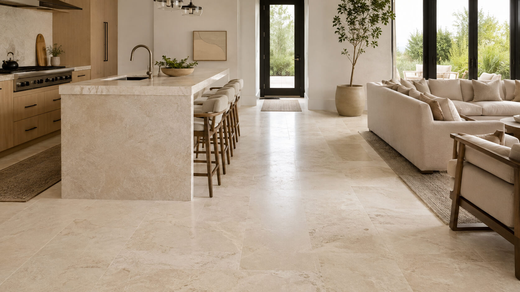 How to Reduce Stain Risk on Light-Colored Natural Stone Floors