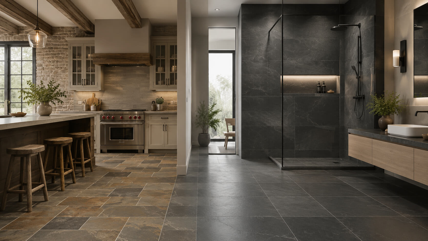 How to Use Slate Tile in Rustic and Modern Designs