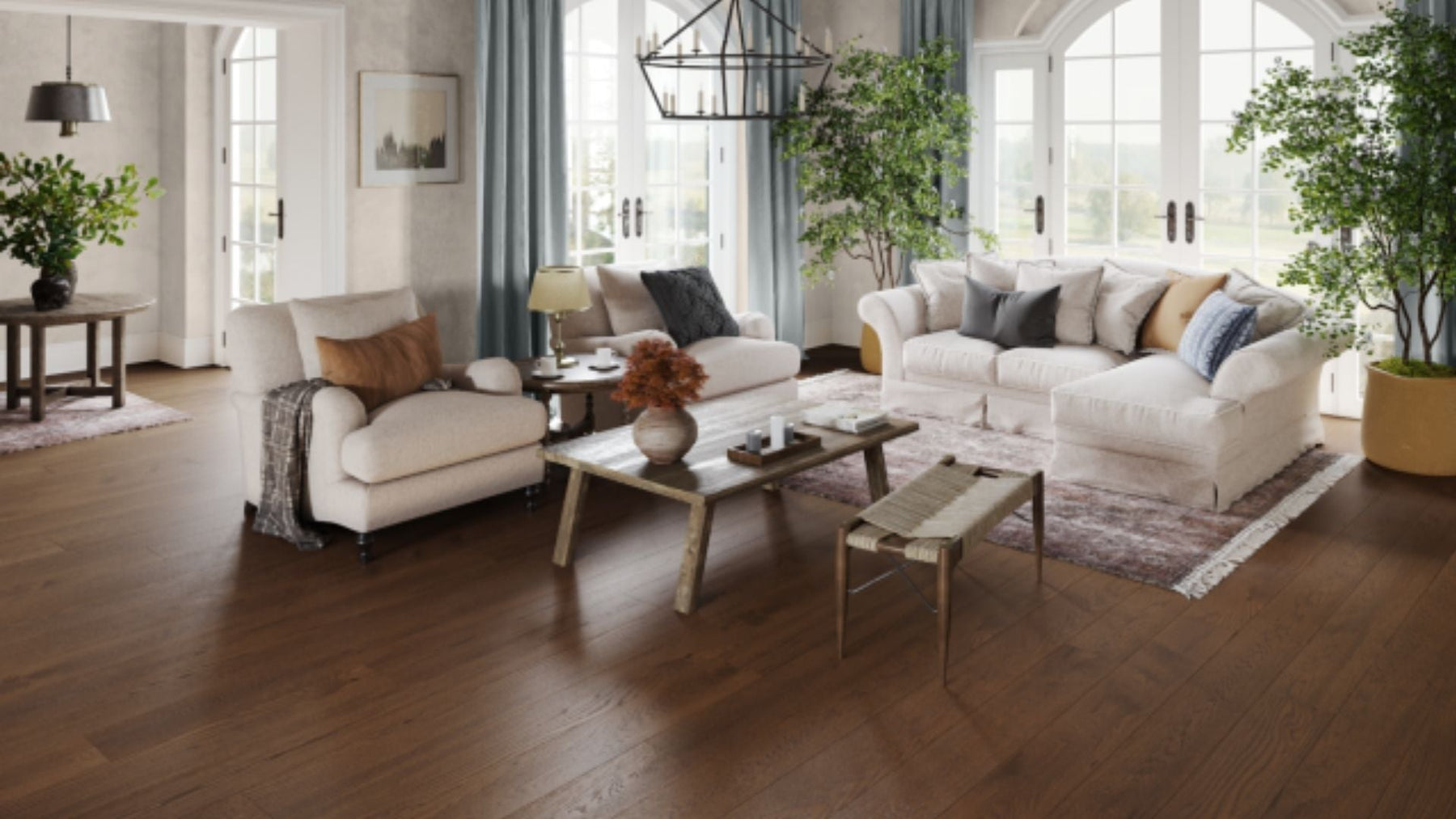 What Wall Colors Look Best with Dark Walnut Hardwood?