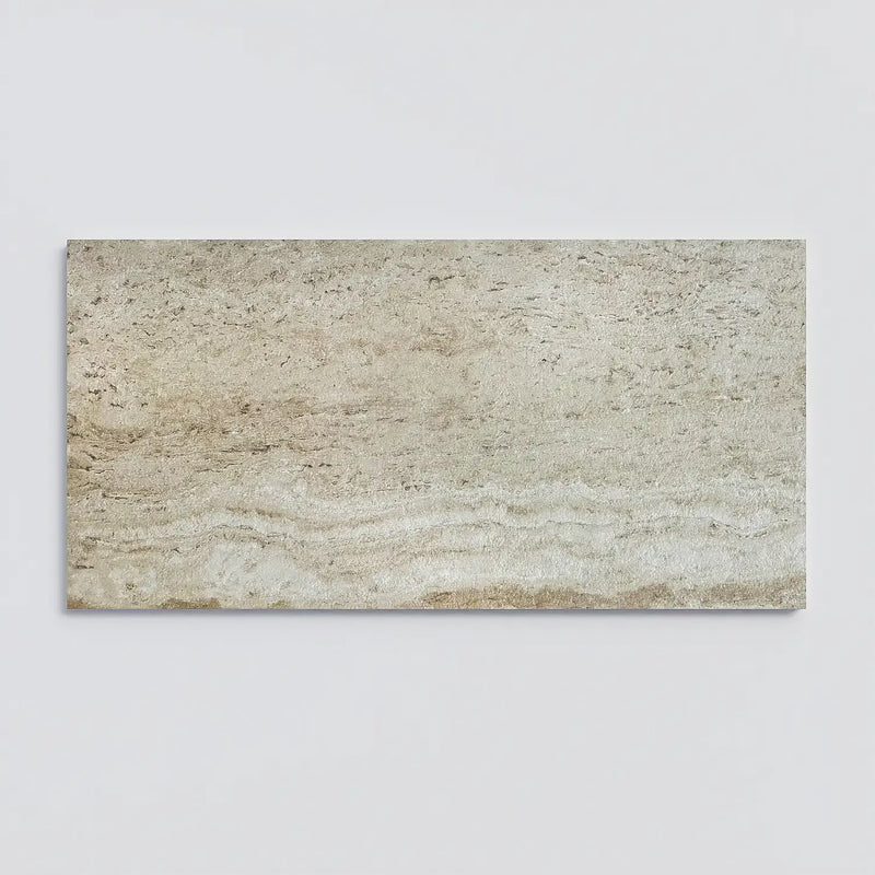 Sierra Cream K Porcelain Rough & Straight Edge 24 x 48 x 3/4 Paver