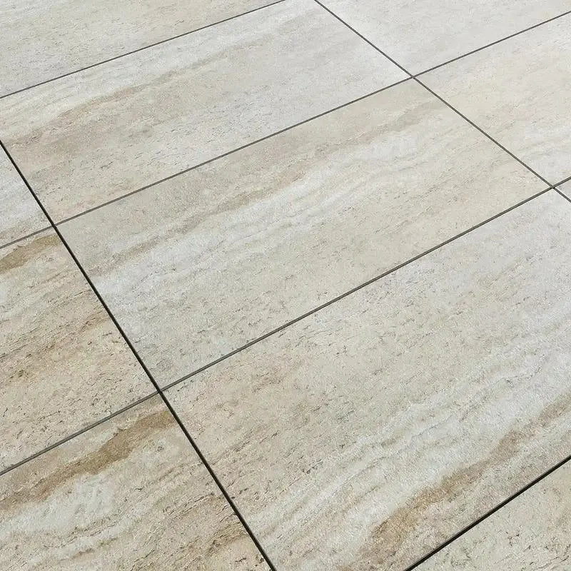 Sierra Cream K Porcelain Rough & Straight Edge 24 x 48 x 3/4 Paver