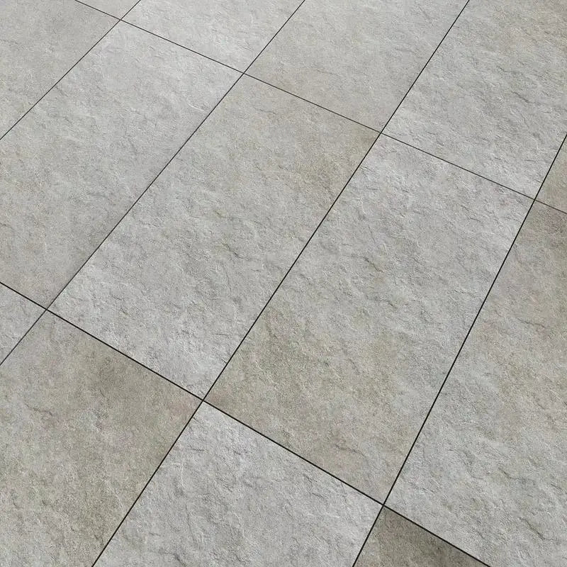 Mammoth White Porcelain Rough & Straight Edge 24 x 48 x 3/4 Paver