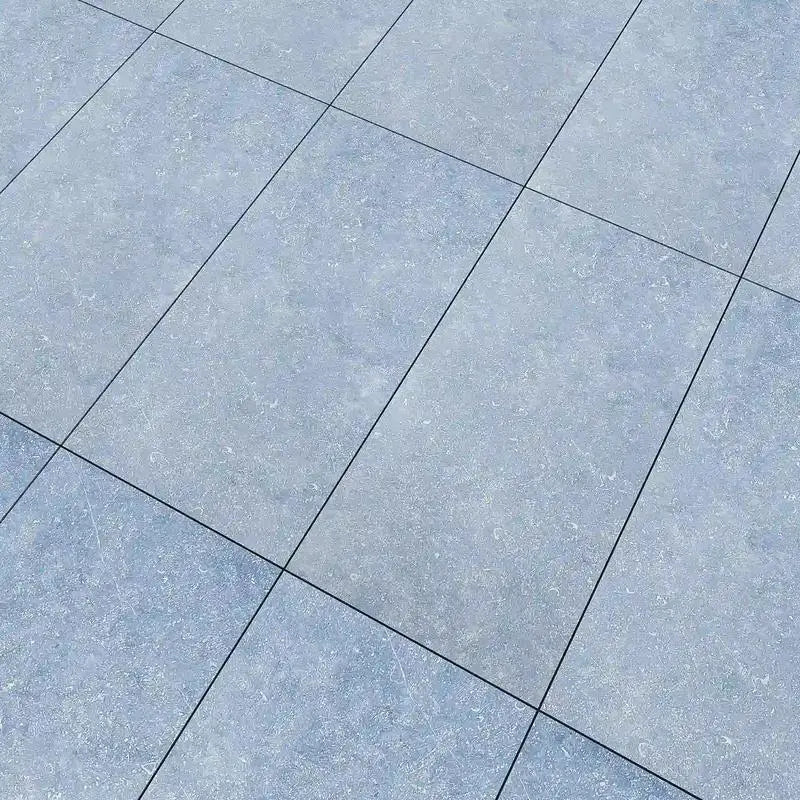 Bluestone Dark Grey Porcelain Rough & Straight Edge 24 x 48 x 3/4 Paver