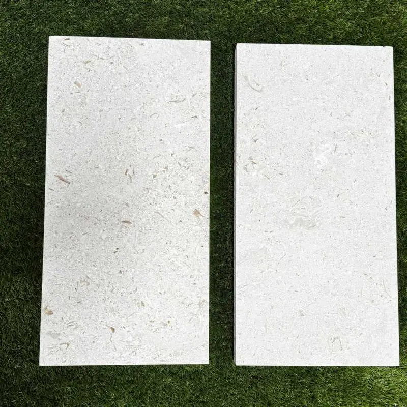 Desert Sand Limestone Tumbled 12 x 24 x 2 Double Modern Coping