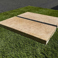 Chocolate Brown Walnut Travertine Tumbled 16 x 24 x 2 Double Modern Coping