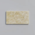 Ivory Cordoba Cream Travertine Tumbled 12 x 24 x 1.25 Double Bullnose Coping