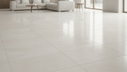 Close-up of Beige Spanishcrema Marfil *Select Marble Polished 12 x 24 x 1/2 Beveled Tile, in Beige tones.