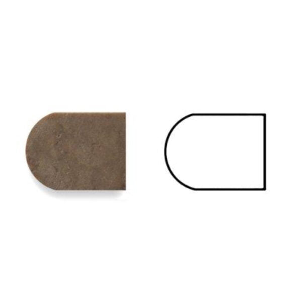 Noce Travertine Trim 3/4x12 Honed, Unfilled     Pencil Liner