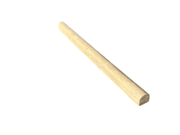 Noce Travertine Trim 3/4x12 Honed, Unfilled     Pencil Liner