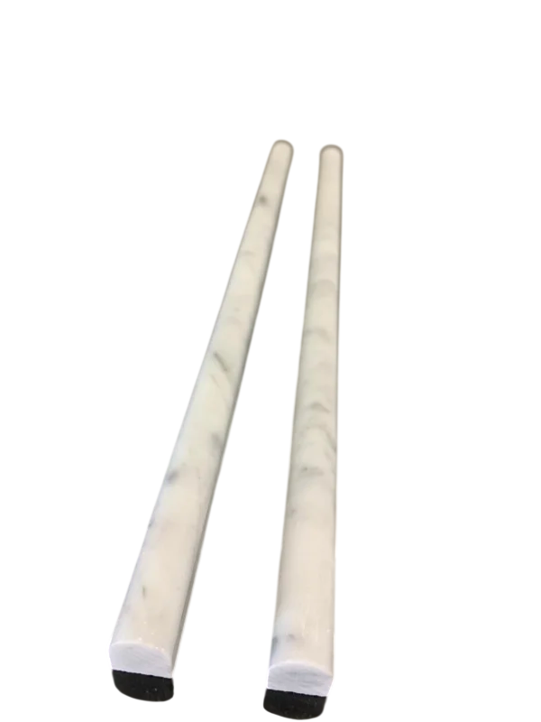 Carrara White Marble Trim 1/2x12 Honed     Pencil Liner