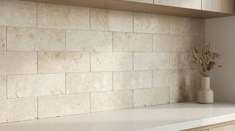 Ivory Travertine Tile 3x6 Tumbled