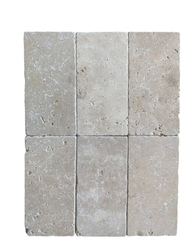 Ivory Travertine Tile 3x6 Tumbled