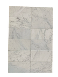 Carrara White Marble Tile 3x6 Honed