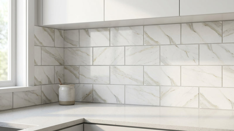 Calacatta Gold Marble Tile 3x6 Polished