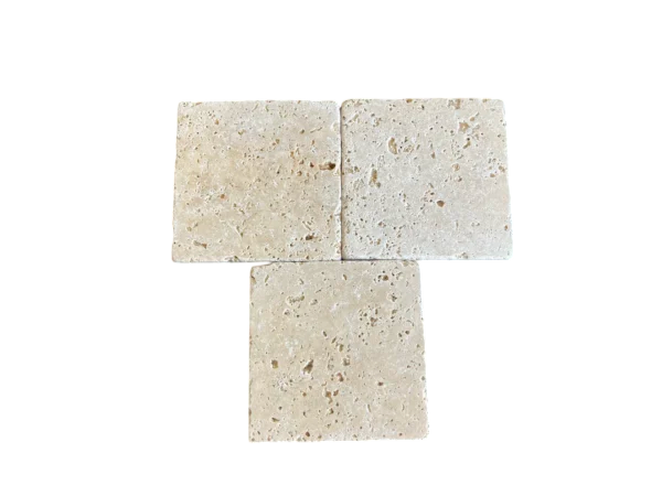 Ivory Travertine Tile 4x4 Tumbled