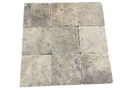 Silver Travertine Tile 4x4 Tumbled