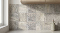 Silver Travertine Tile 4x4 Tumbled