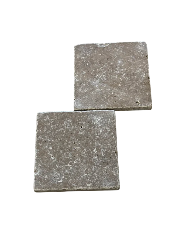 Noce Travertine Tile 4x4 Tumbled