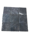 Nero Marquina Marble Tile 6x6 Tumbled