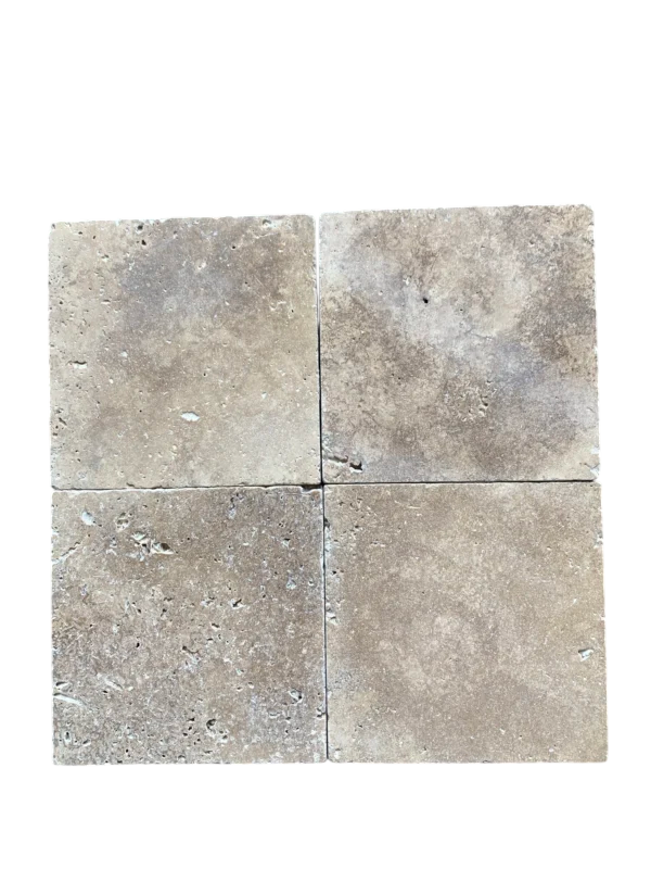 Noce Travertine Tile 6x6 Tumbled