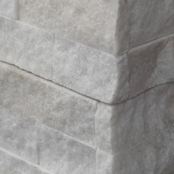 Ice Marble Ledger Corner 6x18x6 3/4" Marble Ledger Stone