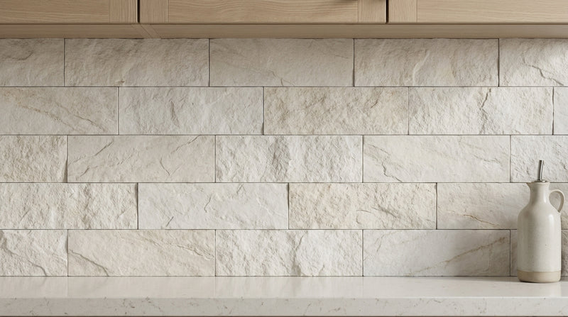 Royal Beige Marble Veneer 8x18 Splitface