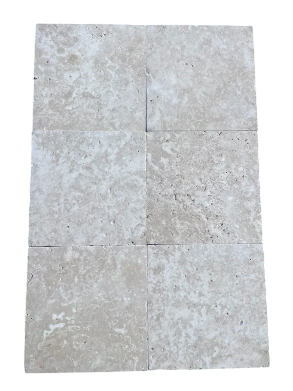 Ivory Travertine Tile 12x12 Tumbled