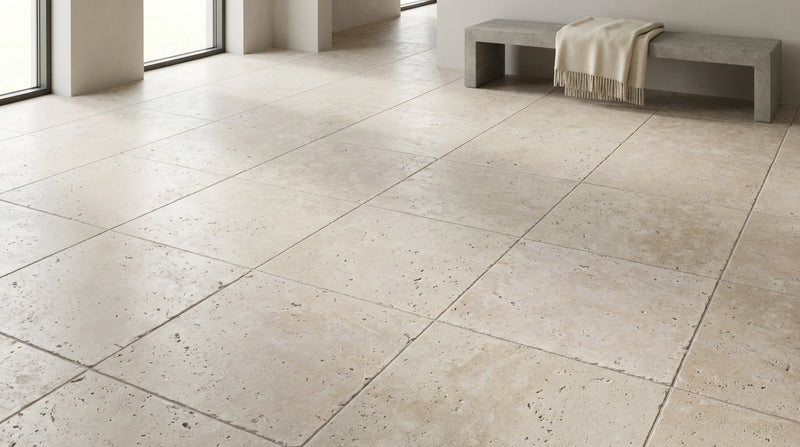 Ivory Travertine Tile 12x12 Tumbled