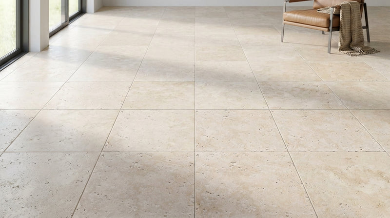 Ivory Travertine Tile 12x12 Tumbled