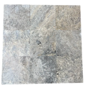Silver Travertine Tile 12x12 Tumbled