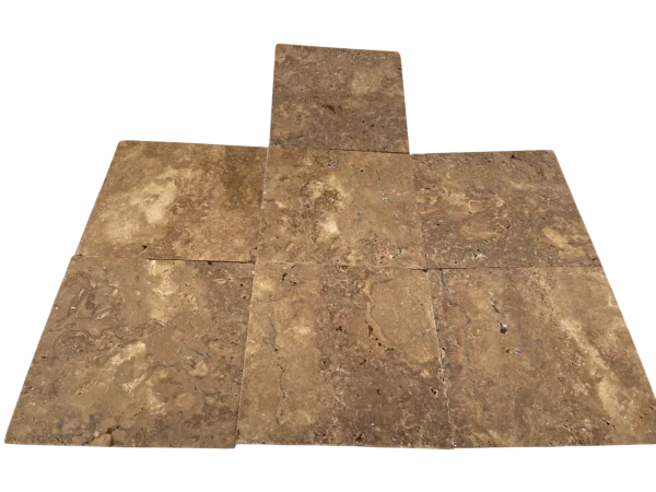 Noce Travertine Tile 12x12 Tumbled
