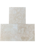 Ivory Travertine Tile 12x12 Honed, Filled