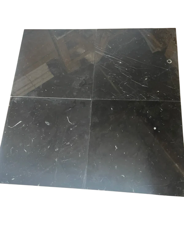 Nero Marquina Marble Tile 12x12 Polished