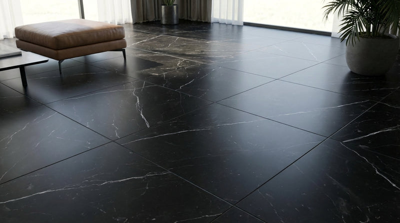 Nero Marquina Marble Tile 12x12 Polished
